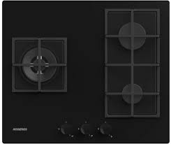 [RVG63B4MBB/1] ROSIERES - Plaque de cuisson | verre vitrocéramique | 3 feux | gaz [RVG63B4MBB/1]