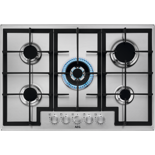 [HGB75420SM] AEG plaque de cuisson 75cm 5 feux gaz