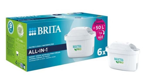 [1050417] BRITA recharge filtrante MAXTRA PRO PACK DE 6 - 1050417