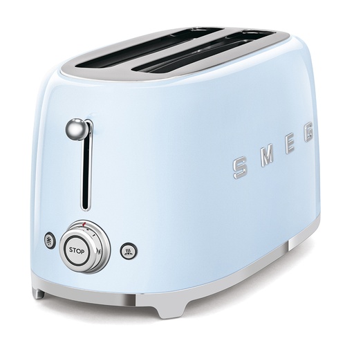 [TSF02PBEU] SMEG Esthétique Années 50 Grille-pain 4 tranches Bleu Azur