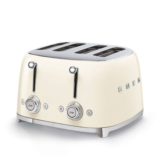 [TSF03CREU] SMEG grille pain 4 tranches Années 50 - Crème
