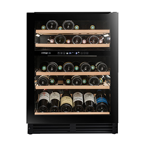 [AVU51D82] AVINTAGE cave à vin 44 btles intégrable sous plan 2 zones mono-T° (5-12°C/ 12-20°C)