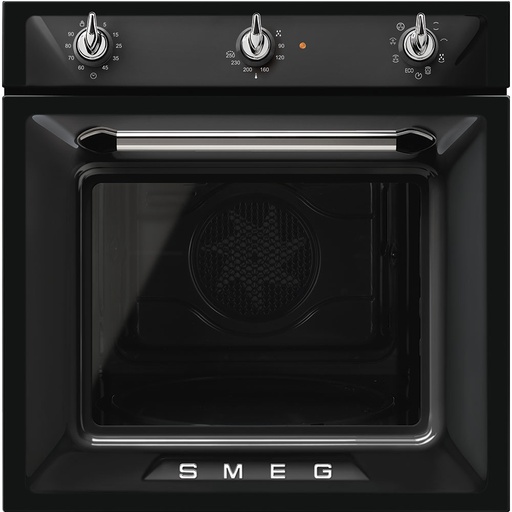 [SF6905N1] SMEG four 60cm Vapor Clean esthétique Victoria - noir