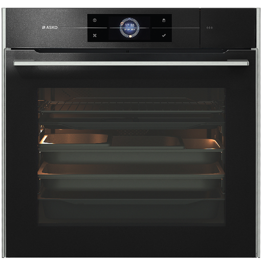 [(REC)OCS8678G] ASKO Four Combiné Vapeur Fonction Cyclonique 160 Programmes HYDROLYSE écran tactile Façade verre noir- reconditionné
