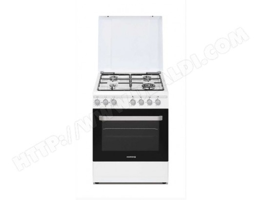 [(REC)RGG663CSW/E] Cuisinière Tout Gaz 60cm Blanche Catalyse ROSIERES