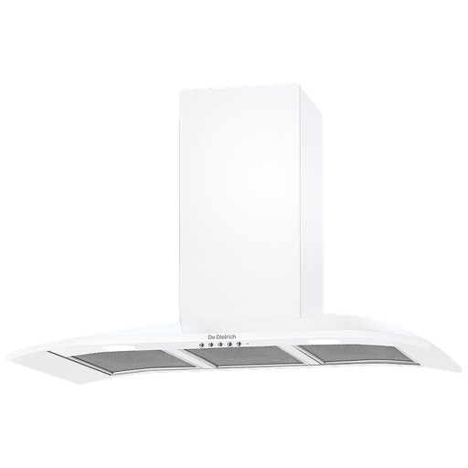 [DHR7941W] Hotte décorative murale 90cm DE DIETRICH blanc pur