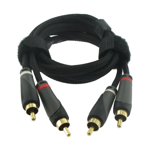 [CRE2203] CORDON AUDIO 2xRCA Mâle Mâle 3m