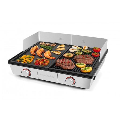 [QPL800] Plancha-Gril bi-zone Pro QPL800