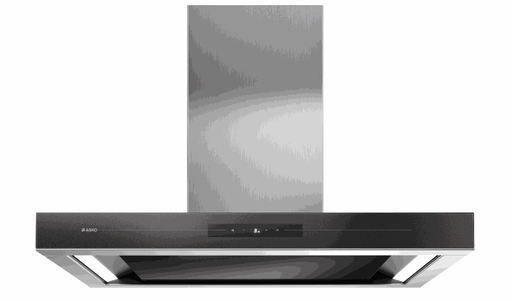 [CW4938G] Hotte murale 90cm inox & verre noire 793m3/h ASKO 
